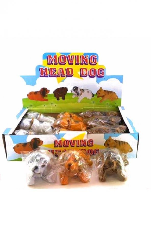 Hareketli Kafa Sallayan Araç Içi Nostaljik Büyük Boy Köpek Retro Aksesuar Nubuk Yüzeyli Sevimli Süs - 4
