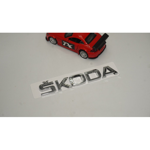Skoda Bagaj Krom ABS Orjinal 3M 3D Yazı Logo Amblem - 2
