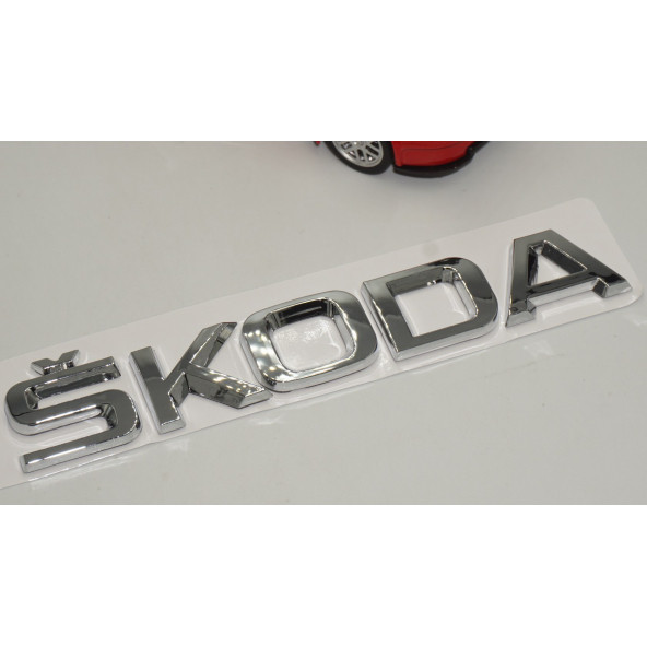 Skoda Bagaj Krom ABS Orjinal 3M 3D Yazı Logo Amblem - 3