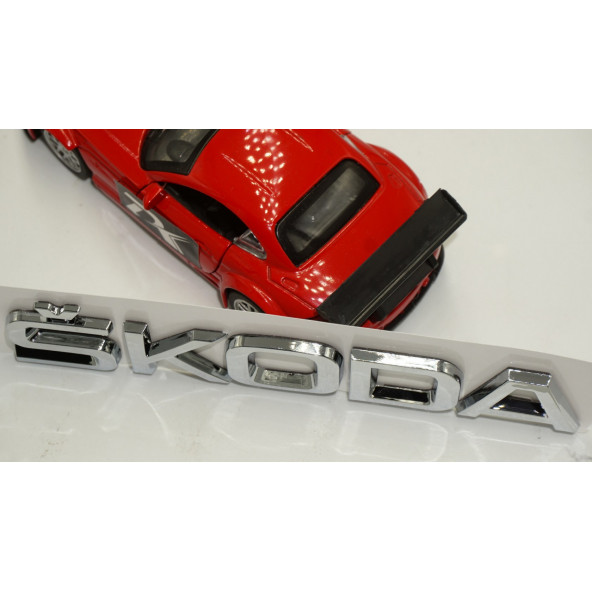 Skoda Bagaj Krom ABS Orjinal 3M 3D Yazı Logo Amblem - 4