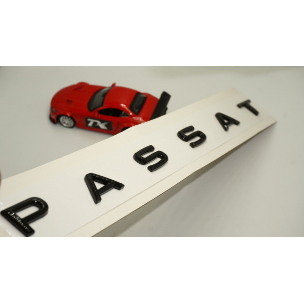 Volkswagen Passat Yeni Nesil Parlak Siyah ABS Orjinal Bagaj Yazı Logo