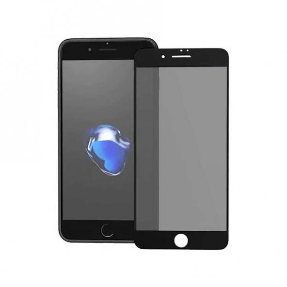 KNY Apple İphone 8 İçin Mat Privacy Seramik Davin Esnek Ekran Koruyucu Siyah