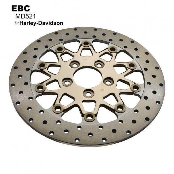 Ebc Md521 2008-2021 Harley-Davidson FLHX Street Glide Arka Fren Diski - Resim 2