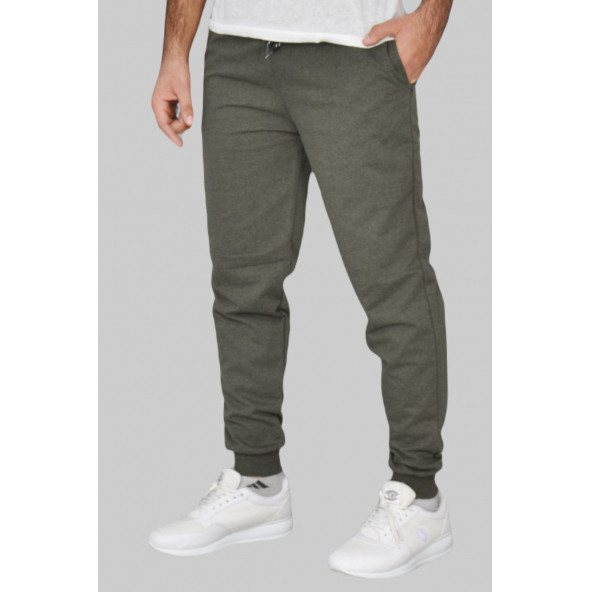 Haki Manşetli Eşofman Altı - 2