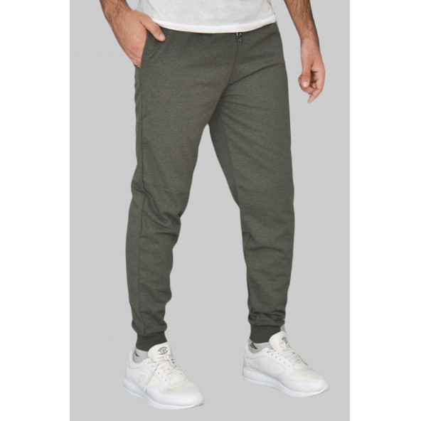 Haki Manşetli Eşofman Altı - 3