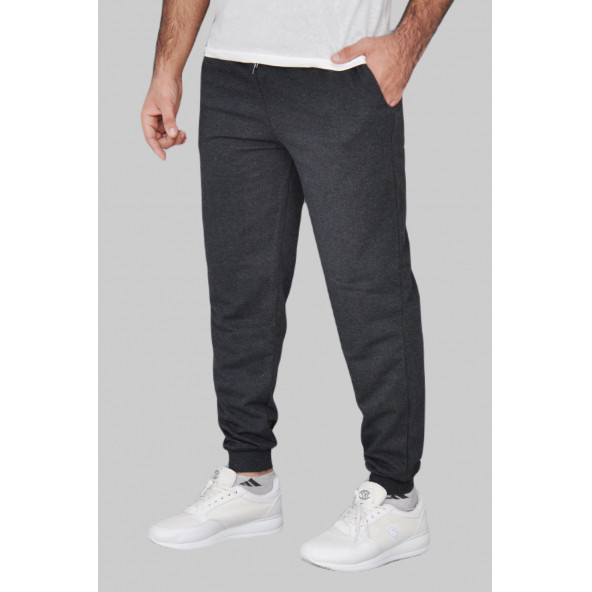 Antrasit Manşetli Eşofman Altı - 3