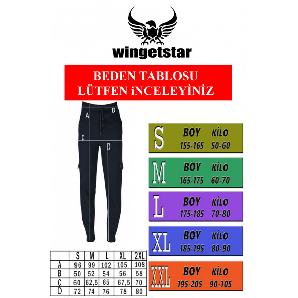 Antrasit Manşetli Eşofman Altı - 4