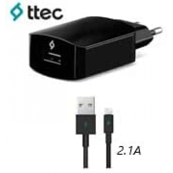 ttec SpeedCharger Ligtning USB 2.1A 120cm Kablolu Seyahat Şarj Aleti 2scs01ls-2 - Siyah