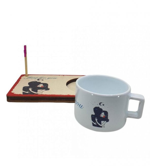 Kişiye Özel Just For You Tek Aşkım Kupalı Notluk (FOTOĞRAF HEDİYELİ) - 3