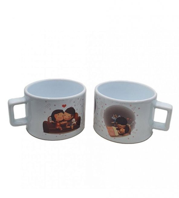 Aşk Hikayesi Ahşap Kutulu Kupa Bardak - Resim 6