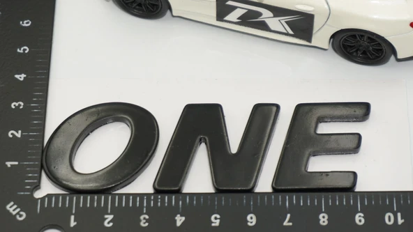 DK Tuning ONE Bagaj Siyah Yazı Logo Arma Mini Cooper İle Uyumlu - Resim 2