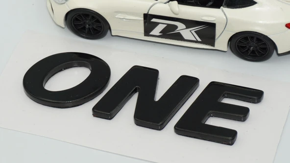 DK Tuning ONE Bagaj Siyah Yazı Logo Arma Mini Cooper İle Uyumlu - Resim 4