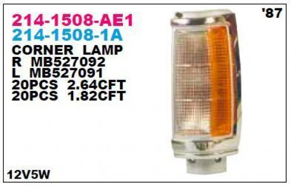 AVDANOTO SİNYAL LAMBASI ON SOL-(NIKELAJLI)-(MITSUBISHI: L200 8795 ) - MB527091