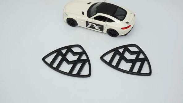 DK Tuning Maybach Yan Kanatlar Siyah ABS Logo Arma Seti - 4