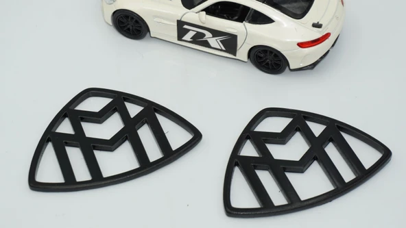 DK Tuning Maybach Yan Kanatlar Siyah ABS Logo Arma Seti - 5