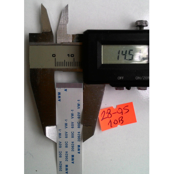 Awm 20624 80C 60V Vw-1 Flex Şerit Kablo 28 Pin 10Cm 28-0.5-10B - Resim 3