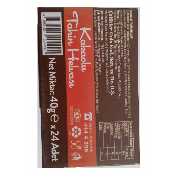 Aytaç Kakaolu Tahin Helvası 40 g. x 24 - 3