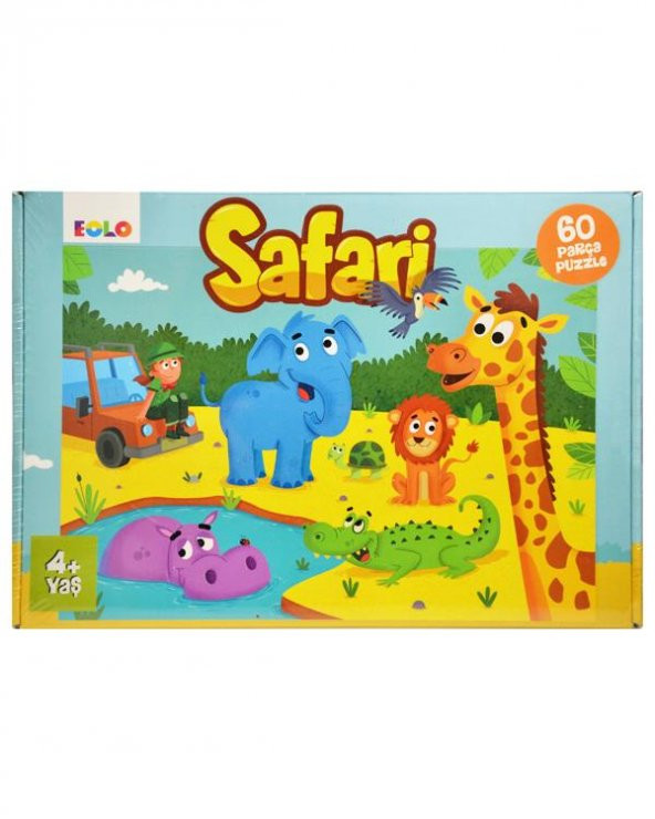 Safari Puzzle 60 Parça (Eolo)