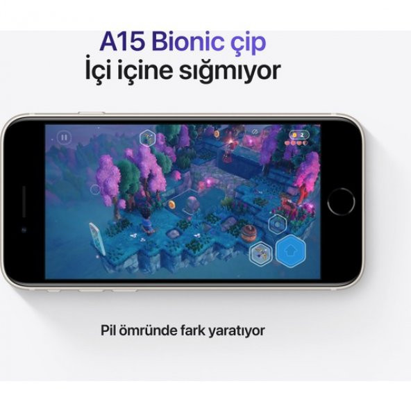 Apple iPhone SE 3 2022 64 GB Beyaz - 3