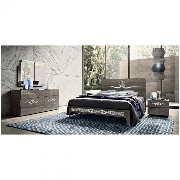 D-13 Altın 83 x 5 cm Sibu Aynalı Pleksi Mobilya Dolap Süsü - 2