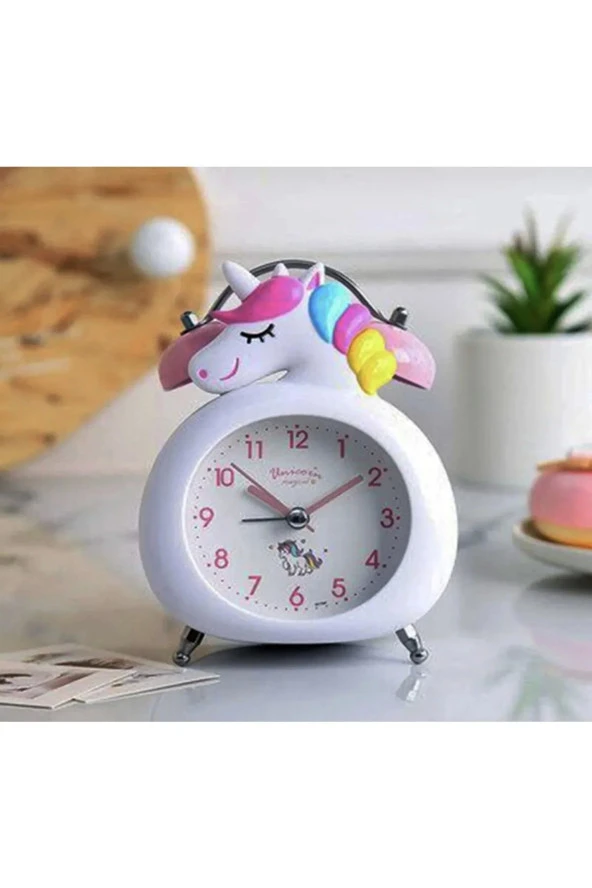 Unicorn Işıklı Masa Saati