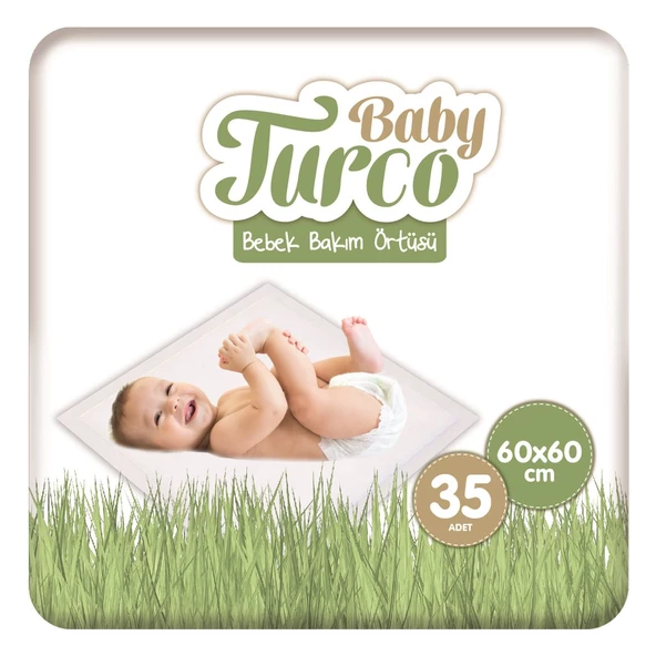 Baby Turco Bebek Bakım Örtüsü 60x60 cm 7x5 35 Adet