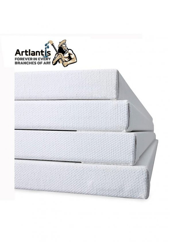 Tuval 35x50 Arkadan Zımbalı Astarlı 3 Adet Resim Tuvali 35*50 Öğrenci Tual Akrilik Boya Yağlı Boya İçin İdeal - 6