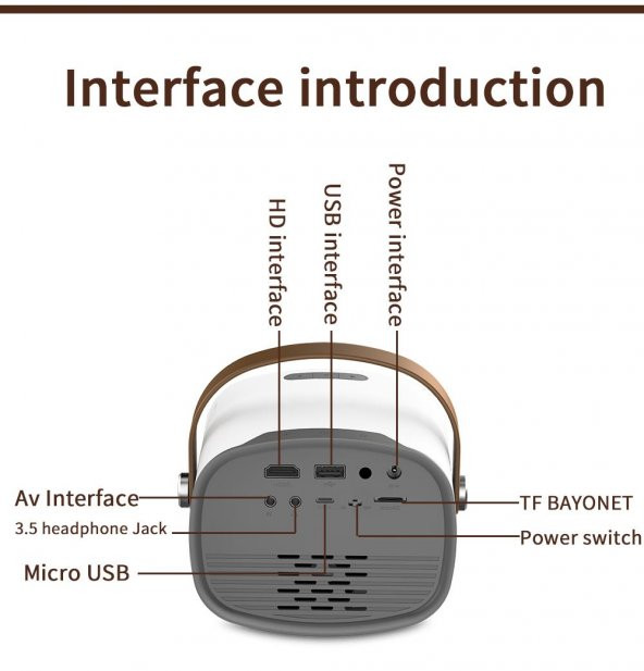 YG230 TAŞINABİLİR LED PROJEKTÖR - 4