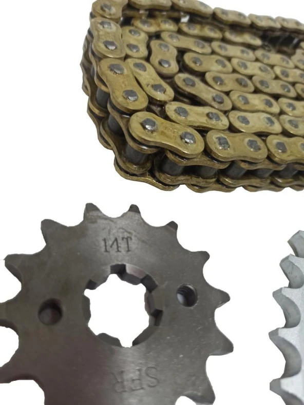 O'RİNGLİ YBR SFR ZİNCİR DİŞLİ SET 14T/45T 428H x 118L - 2