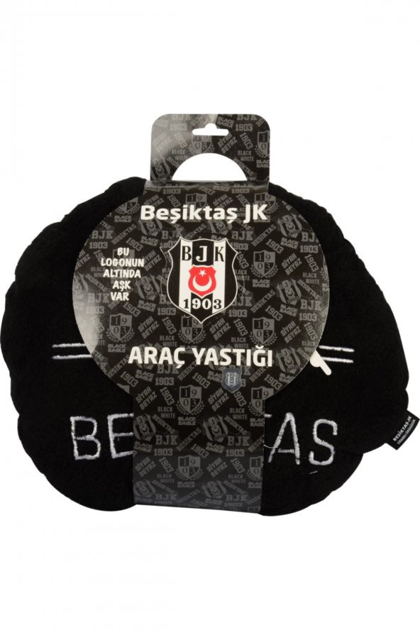 Beşiktaş Orjinal Lisanslı Araç Seyahat Yastığı 40x40