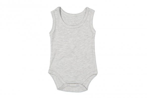 Finezza Lafiny Pamuk Çıtçıtlı Bebek Body Zıbın 5'li Paket - 1369  Gri 3-6 Ay - 2