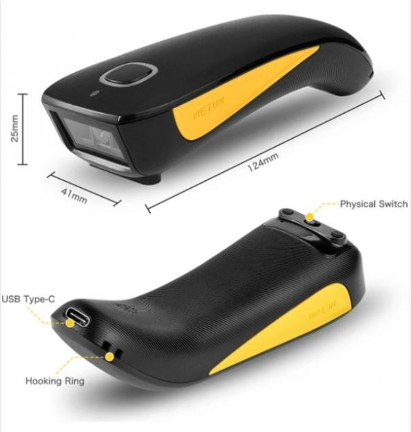 C750 2d 1d Qr Eczaneler Depo Renkli Zemin Karekod Bluetooth Kablosuz Barkod Okuyucucu - 3