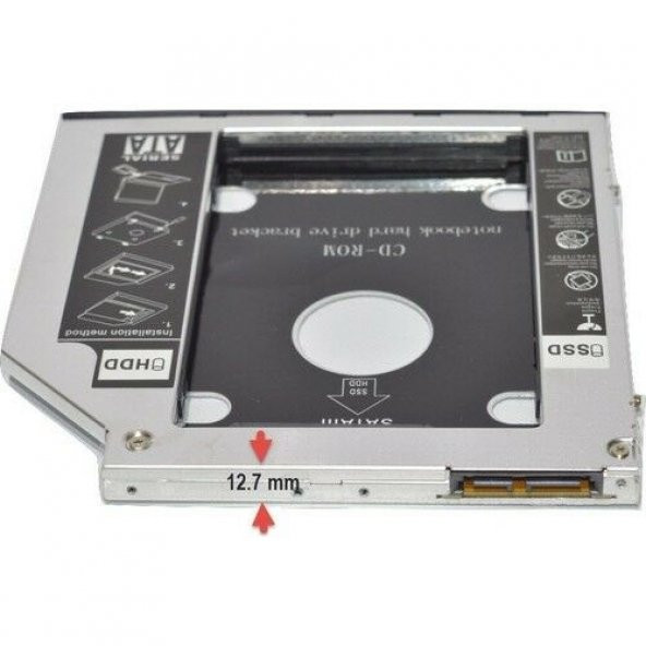 COMPAXE CD127 SATA HDD CADDY 12.7MM