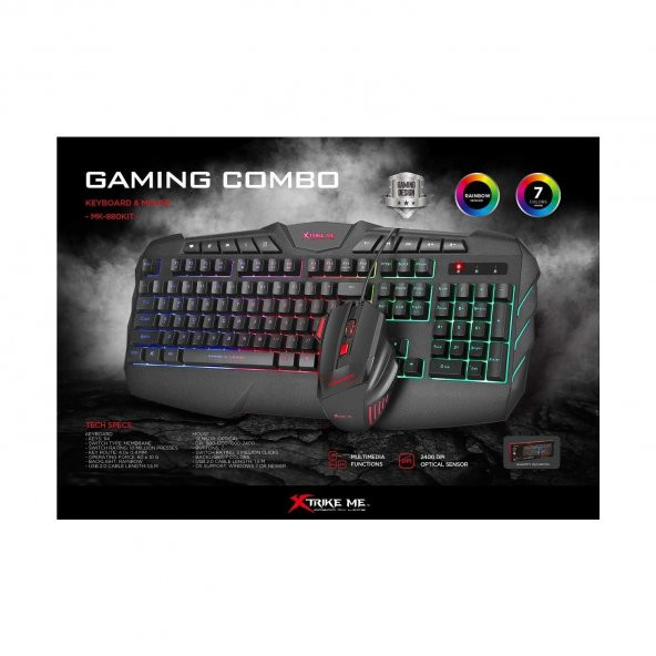 XTRIKE ME GAMING COMBO KEYBOARD & MOUSE MK-880KIT - 2