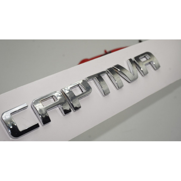 Chevrolet Captiva LTZ Bagaj 3M 3D Krom ABS Logo Amblem - 5