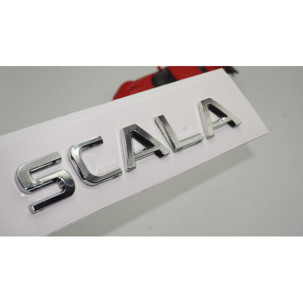 Skoda Scala Bagaj 3M 3D Krom ABS Logo Amblem