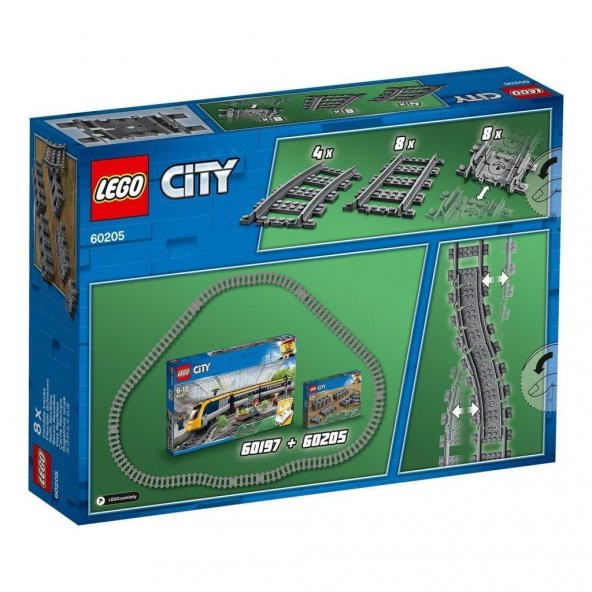 LEGO City Raylar 60205 - Çocuklar İçin Yaratıcı Oyuncak Yapım Seti (20 Parça) - 7