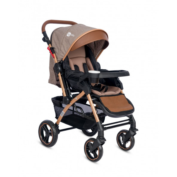 4 Baby Ab350 Active Plus Çift Yönlü Bebek Arabası Kahverengi
