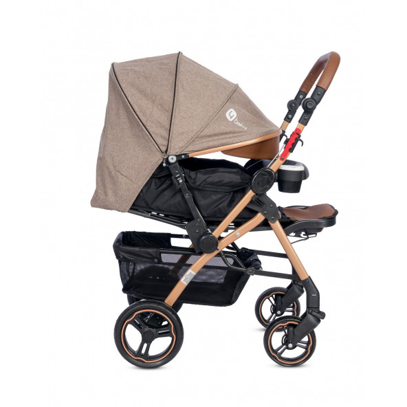 4 Baby Ab350 Active Plus Çift Yönlü Bebek Arabası Kahverengi - 4
