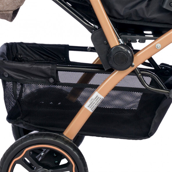 4 Baby Ab350 Active Plus Çift Yönlü Bebek Arabası Kahverengi - 6