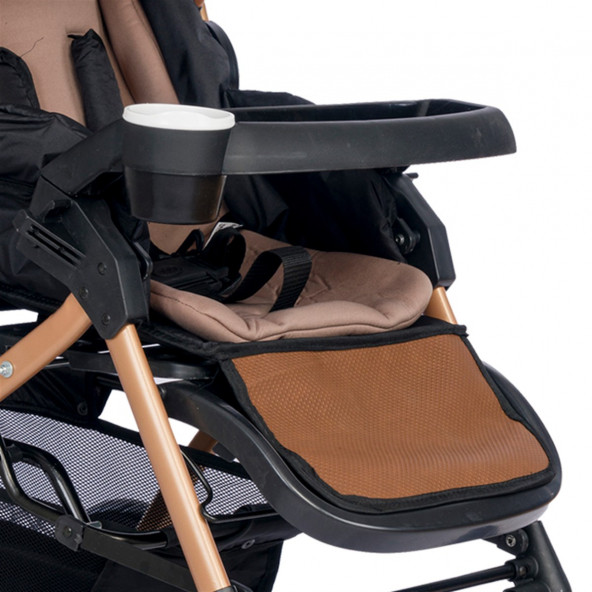 4 Baby Ab350 Active Plus Çift Yönlü Bebek Arabası Kahverengi - 7