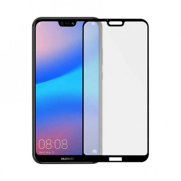 KNY Huawei P20 Lite İçin Mat Seramik Esnek Davin Ekran Koruyucu Siyah