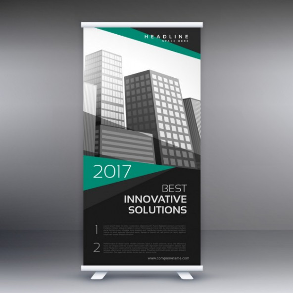 Roll Up Banner,Reklam ve Görsel standı 200x85 - 2