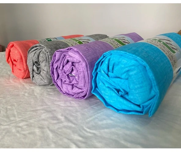 Özlü Fitted Lastikli Çift Kişilik Çarşaf Seti (160x200)-Sütlü Kahve - 2