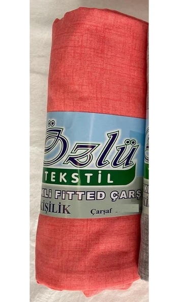 Özlü Fitted Lastikli Çift Kişilik Çarşaf Seti (160x200)-Somon - 2