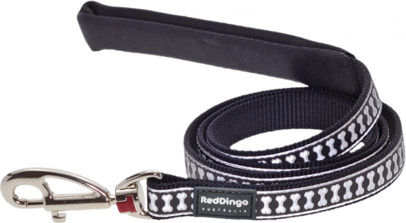 REDDİNGO REFLEKTÖRLÜ KEMİK DESENLİ SİYAH UZATMA XS 12MM / 1.2 M