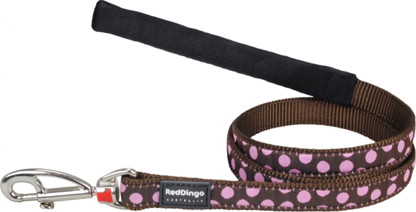 REDDİNGO KAHVERENGİ ÜZERİNE PEMBE BENEKLİ UZATMA S 15MM / 1.2 M