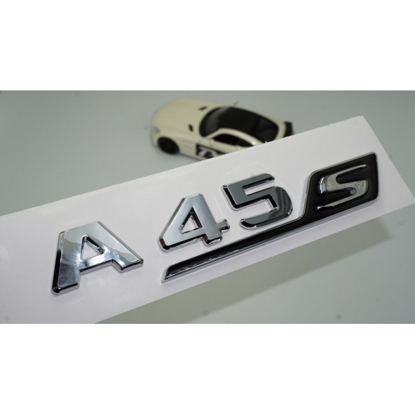 DK Benz A 45S Bagaj Krom Siyah ABS 3M 3D Yazı Logo