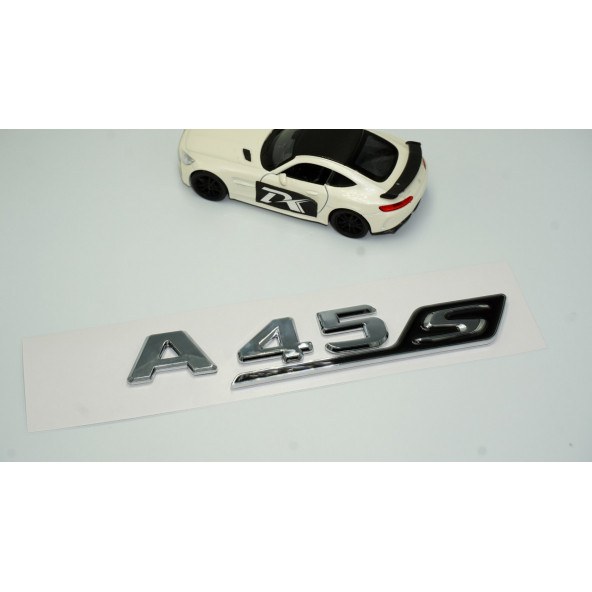 DK Benz A 45S Bagaj Krom Siyah ABS 3M 3D Yazı Logo - 2