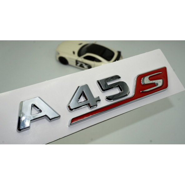 DK Benz A 45S Bagaj Krom Kırmızı ABS 3M 3D Yazı Logo